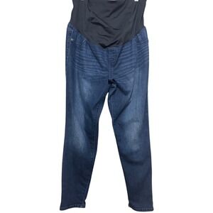 Isabel Maternity by Ingrid & Isabel Skinny Jeans Dark Wash Over Belly Size 12